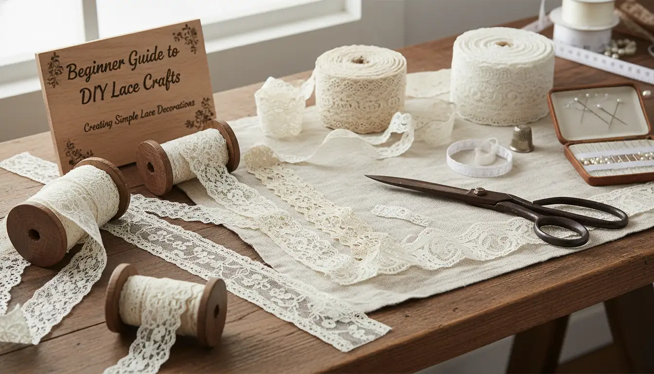 Illustration for Beginner's Guide to DIY Lace Crafts: Creating Simple Lace Decorations - Shaoxing Yituo Lace Insights