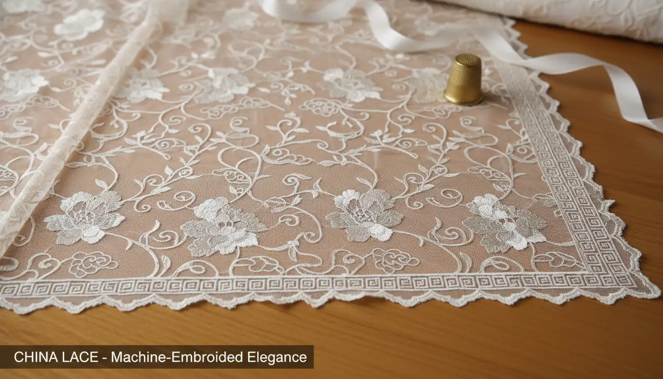 Illustration for China Lace vs European Lace - Shaoxing Yituo Lace Insights