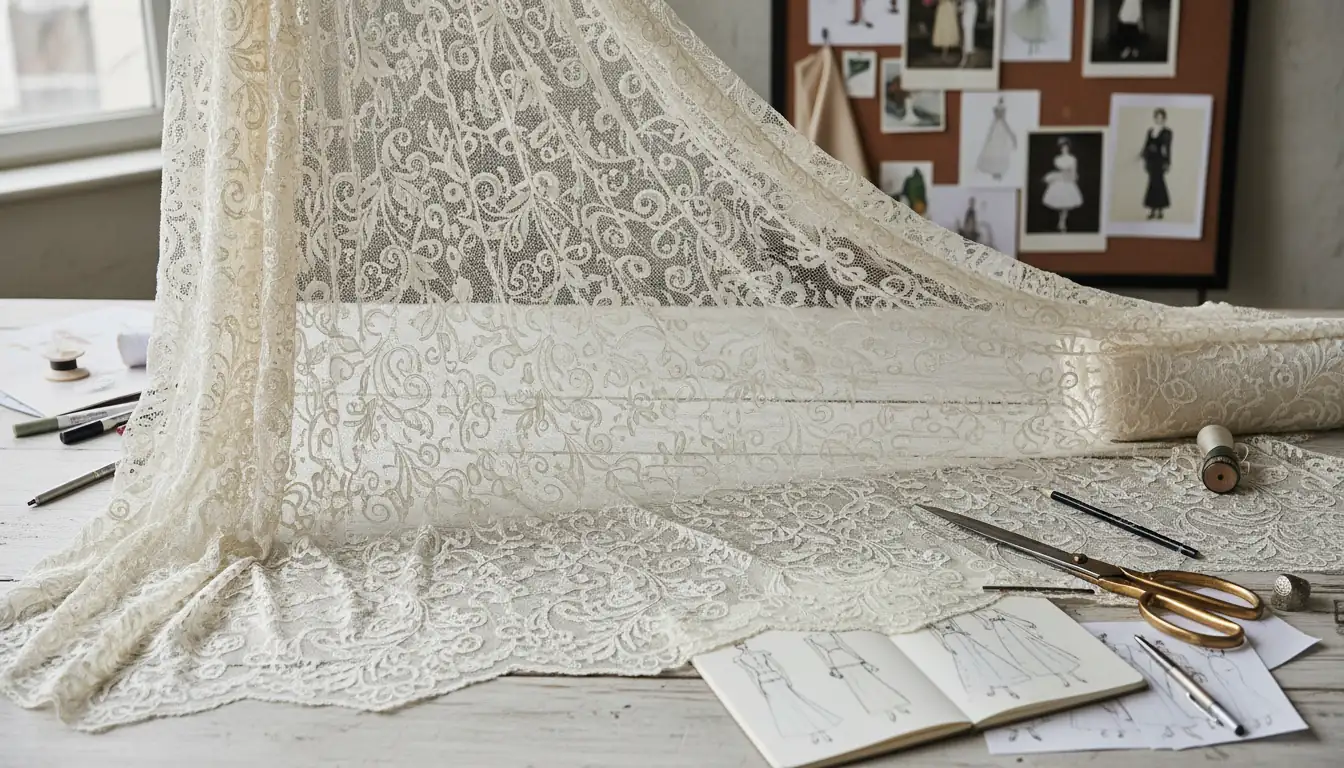 Illustration for How to Draw Lace Patterns: An Easy Tutorial for Fashion Design Sketches - Shaoxing Yituo Lace Insights