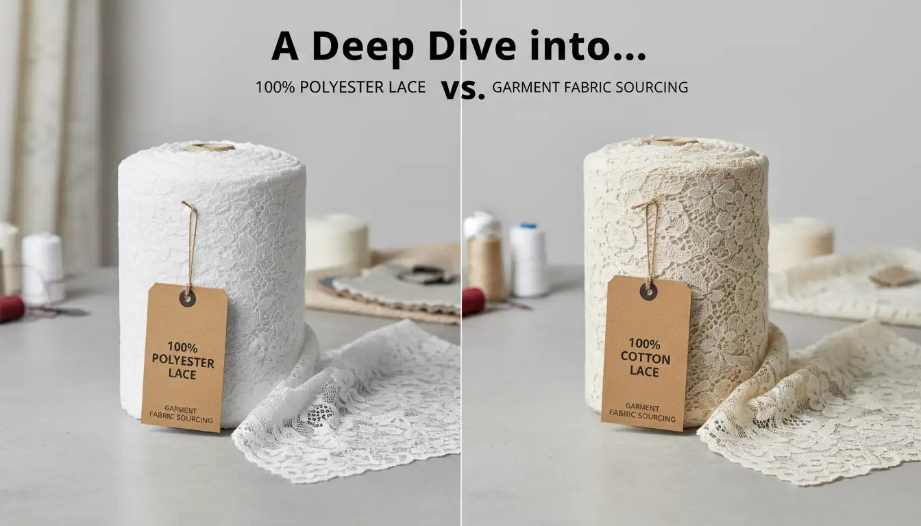 Garment Fabric Sourcing: A Deep Dive into 100% Polyester vs. Cotton Lace