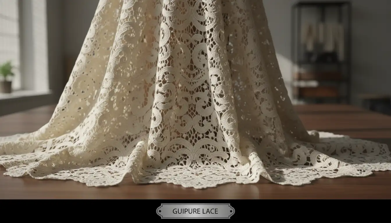 Illustration for Guipure Lace vs Embroidered Lace - Shaoxing Yituo Lace Insights