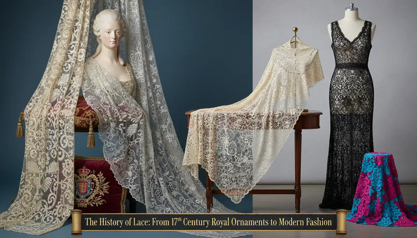 Illustration for The History of Lace: From 17th Century Royal Ornaments to Modern Fashion - Shaoxing Yituo Lace Insights