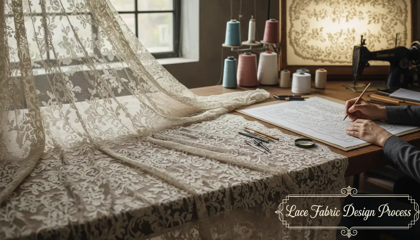 Illustration for Lace Fabric Design Process - Shaoxing Yituo Lace Insights