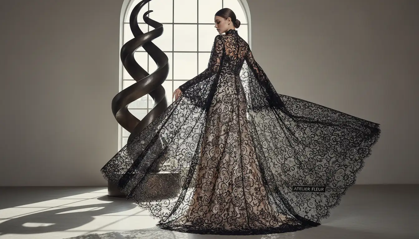 Illustration for Lace Fabric In High Fashion - Shaoxing Yituo Lace Insights