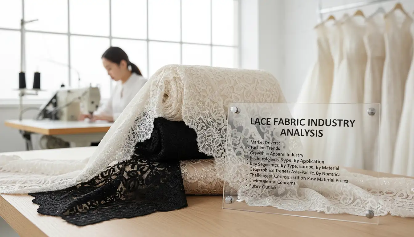 Illustration for Lace Fabric Industry Analysis - Shaoxing Yituo Lace Insights