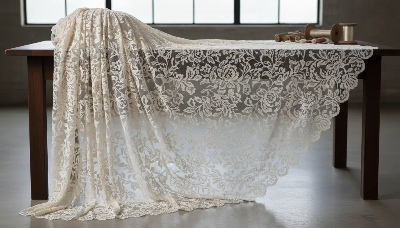 Illustration for Lace Fabric Manufacturing Process - Shaoxing Yituo Lace Insights