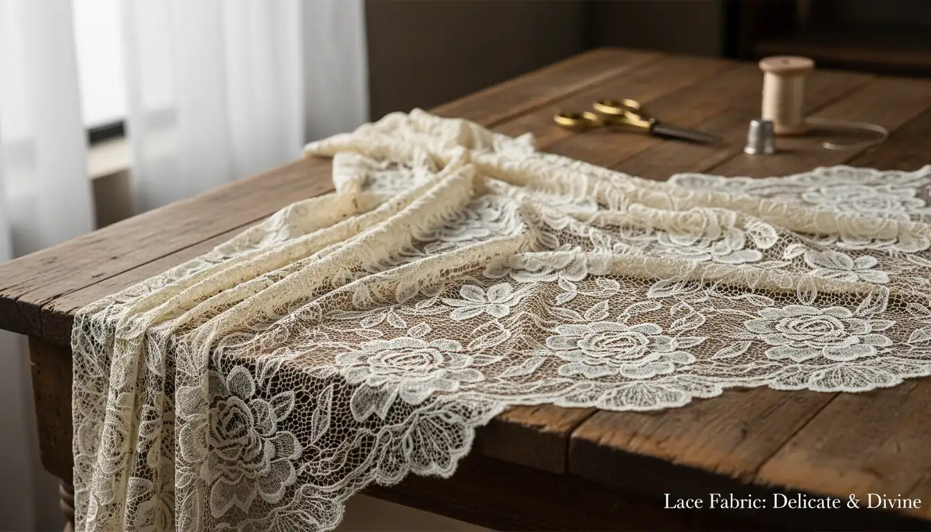 Illustration for Lace Fabric vs Organza Fabric - Shaoxing Yituo Lace Insights
