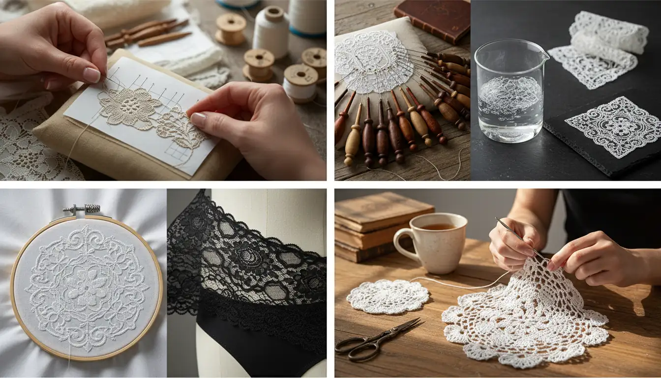 Illustration for How Lace Fabric Is Produced - Shaoxing Yituo Lace Insights