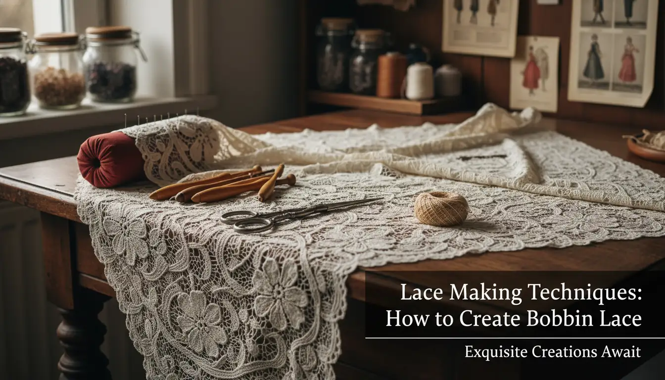Illustration for Lace Making Techniques: How to Create Exquisite Bobbin Lace - Shaoxing Yituo Lace Insights