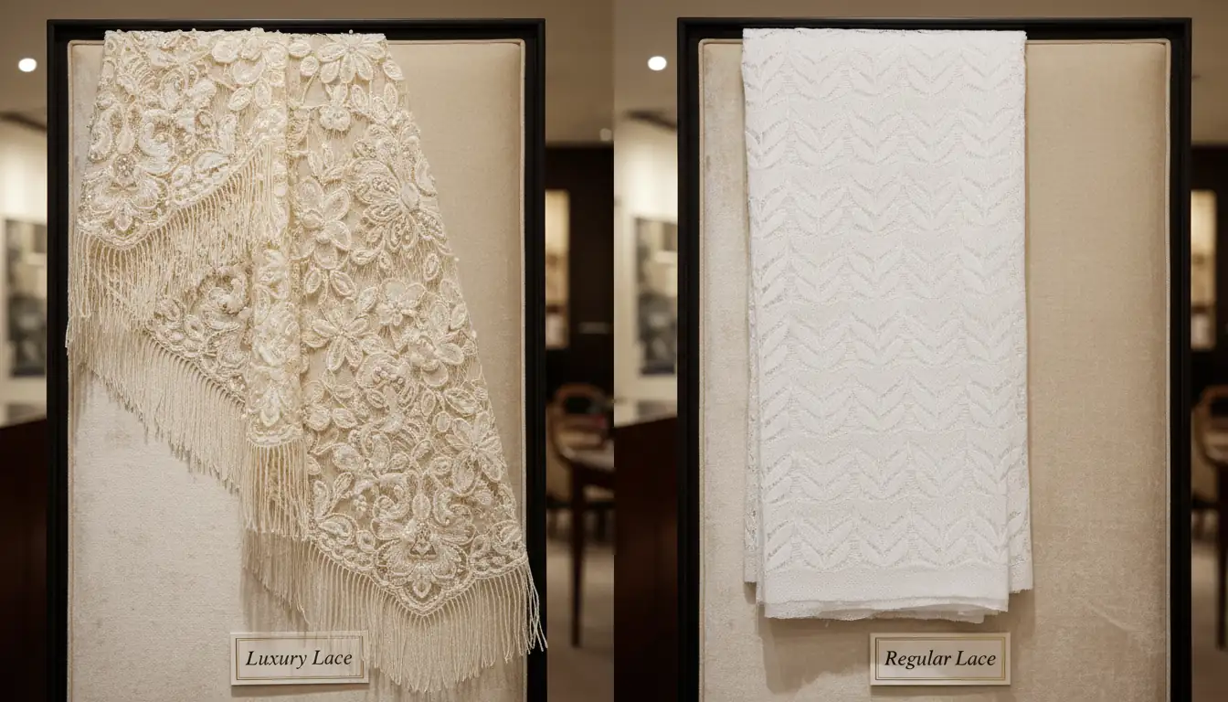 Illustration for Luxury Lace vs Regular Lace - Shaoxing Yituo Lace Insights