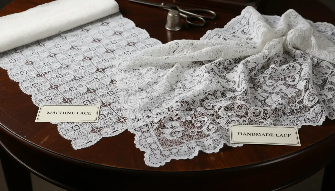 Illustration for Machine Lace vs Handmade Lace - Shaoxing Yituo Lace Insights