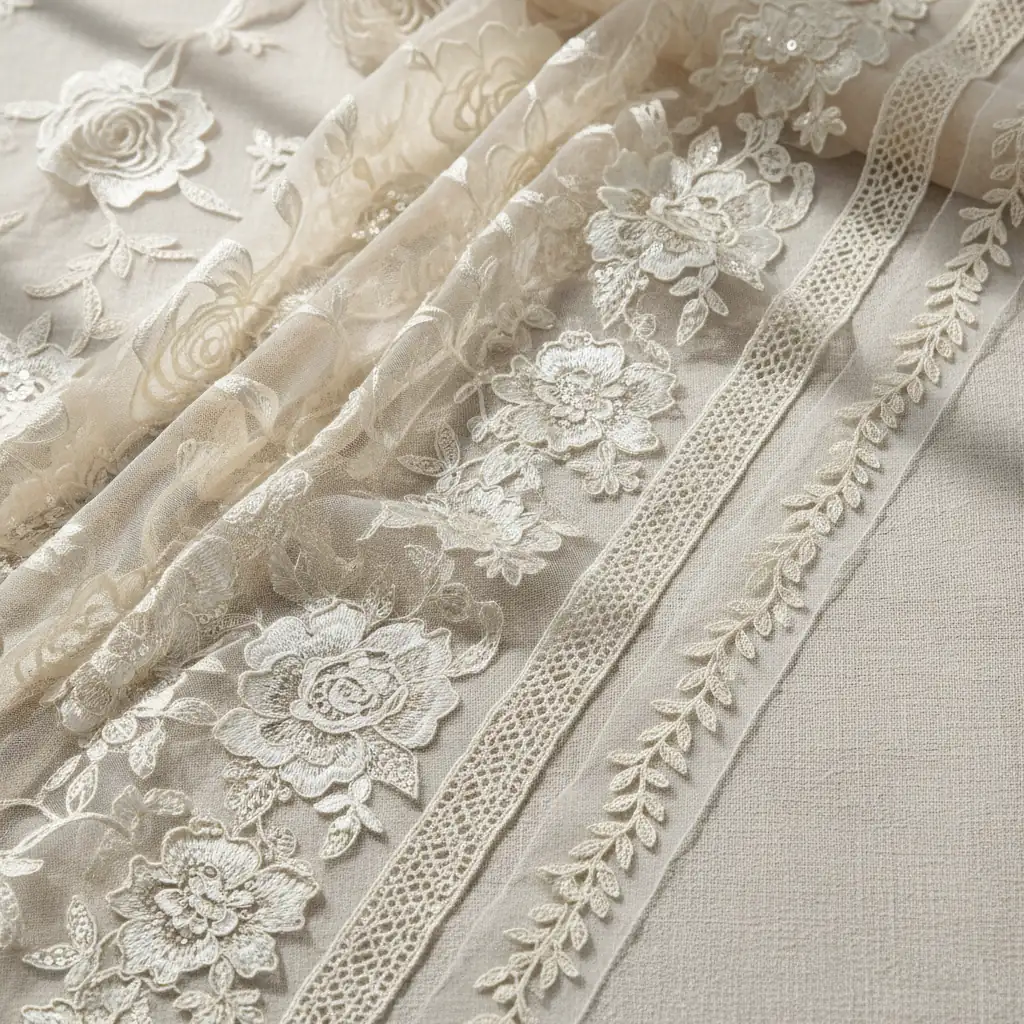 Mesh Embroidery Lace Trim Wholesale