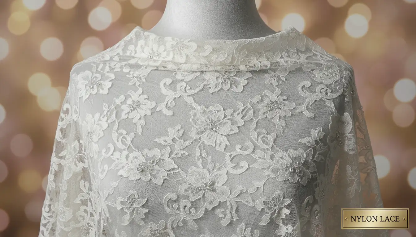 Illustration for Nylon Lace vs Polyester Lace - Shaoxing Yituo Lace Insights