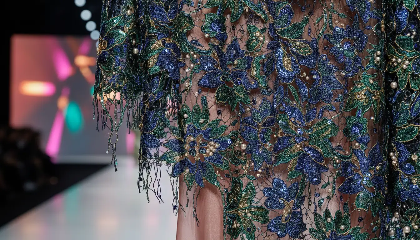 Illustration for Runway Lace Fabric Trends - Shaoxing Yituo Lace Insights