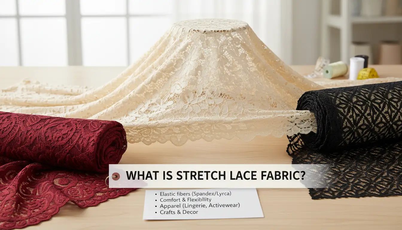 Illustration for What Is Stretch Lace Fabric - Shaoxing Yituo Lace Insights
