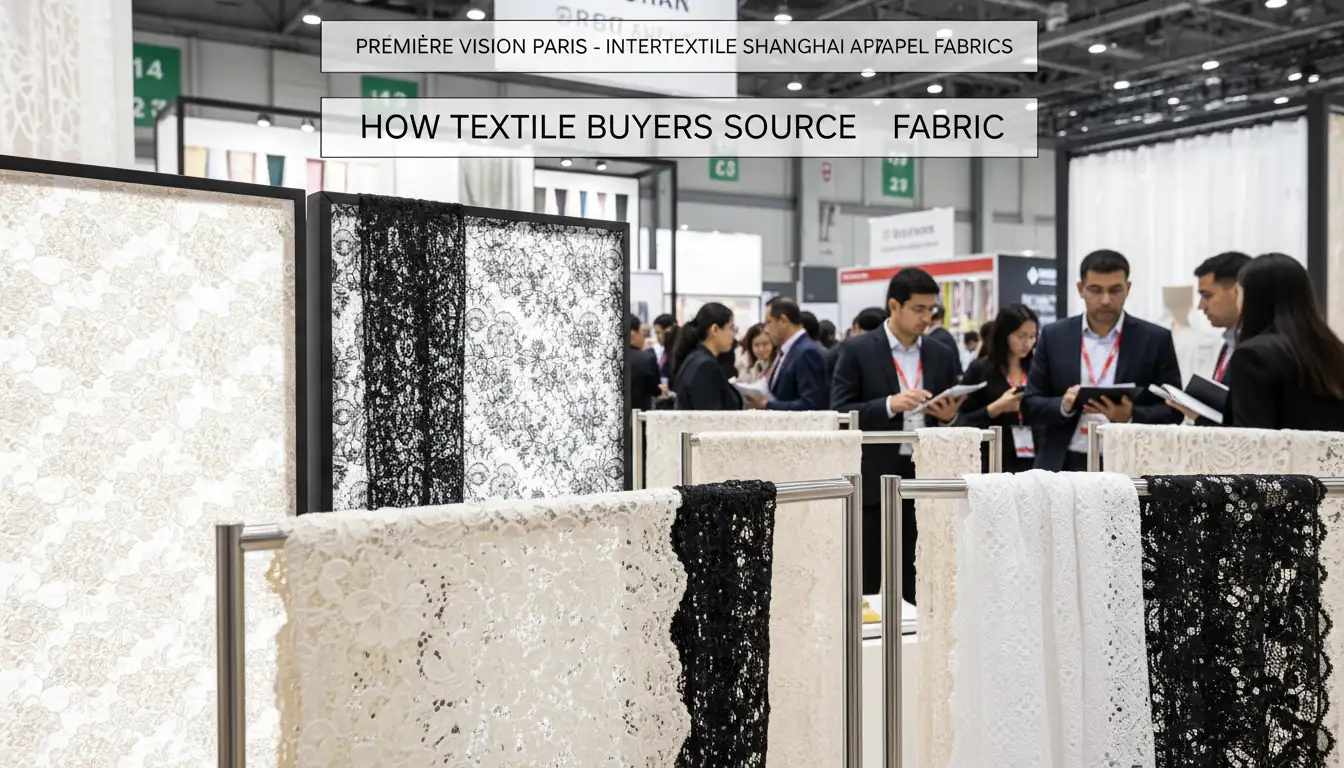 Illustration for How Textile Buyers Source Lace Fabric - Shaoxing Yituo Lace Insights