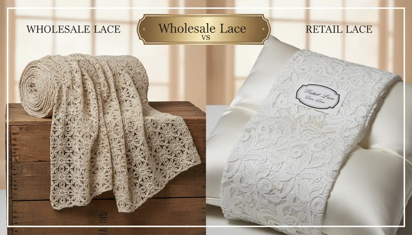Illustration for Wholesale Lace vs Retail Lace - Shaoxing Yituo Lace Insights